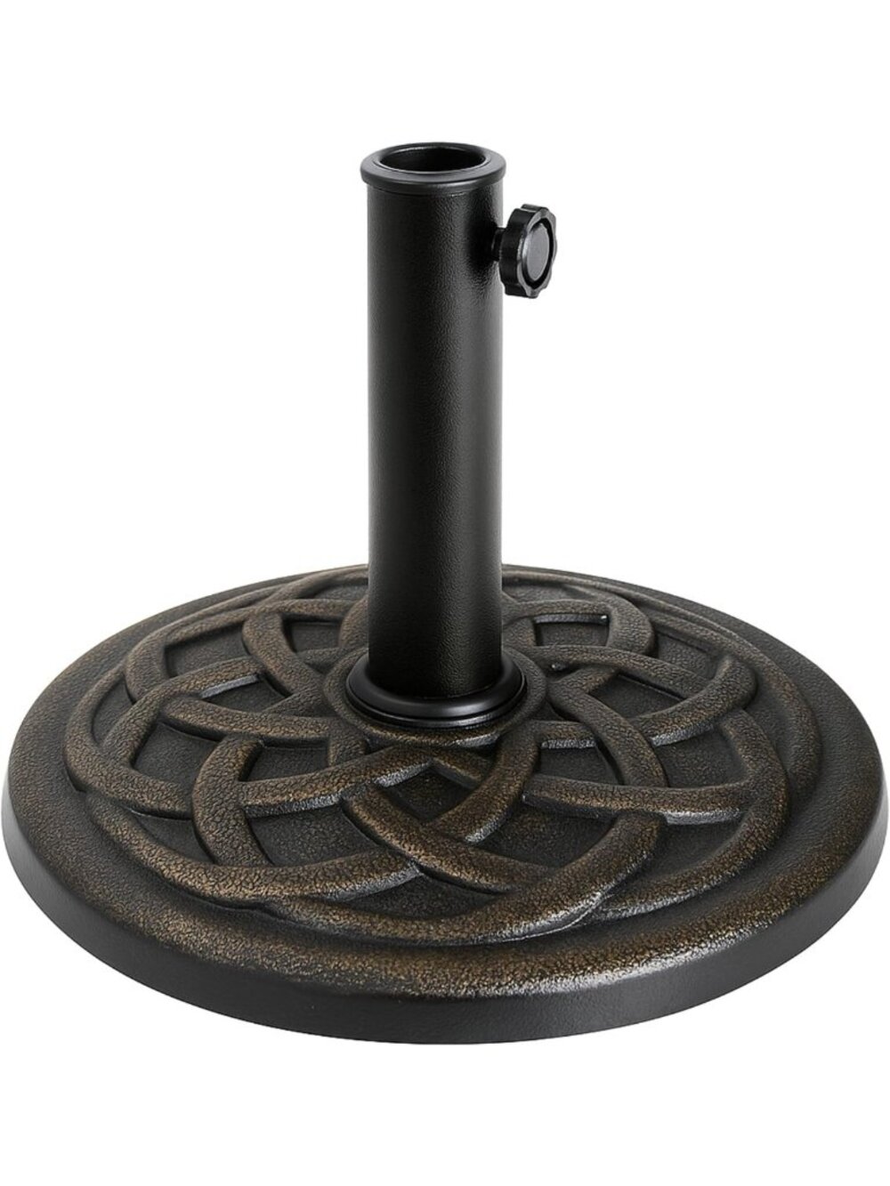 Heavy-Duty 21 lb Umbrella Base for Patio, Home & Garden - Bronze Finish